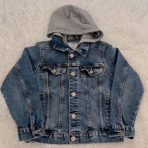 Old Navy Kids Hoodie Denim Jacket Size M8